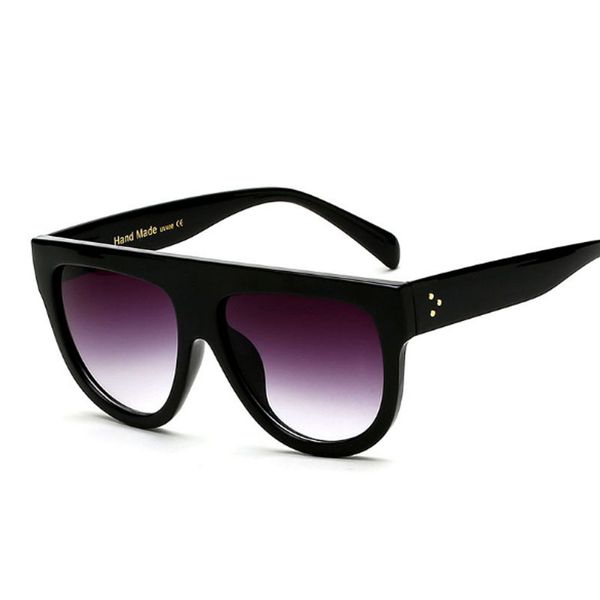 

43g, europe and america sunglasses, ladies, rivets, sunglasses, cat eyes, double color men's glasses, White;black