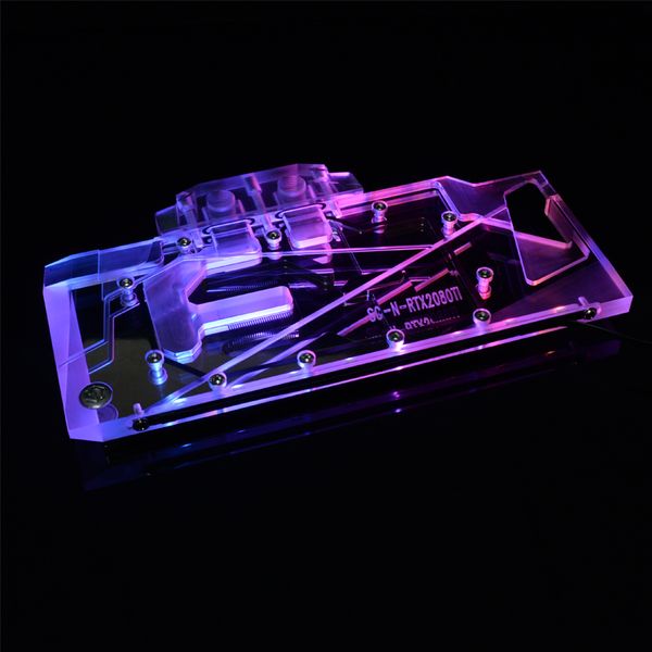 

syscooling graphics card water cooling block for asus dual rtx 2080ti 11g high purity red copper