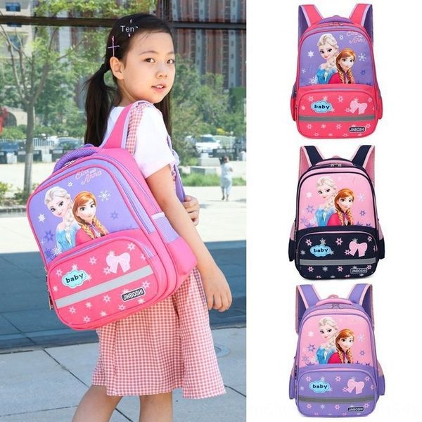 

ts0sc new school-opening style 135 children's bag pupil ridge reduction large capacity backpack men and girls leisure er tong bao er to, White