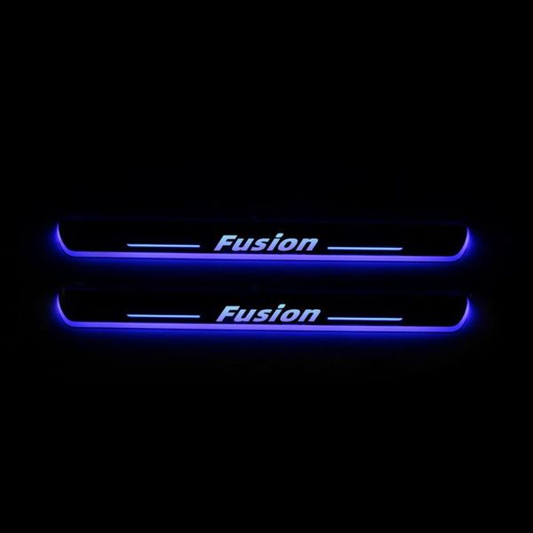 

акриловые moving педали led добро пожаловать автомобилей scuff педали тарелка пороги тропинка свет для fusion 2020 - 2020