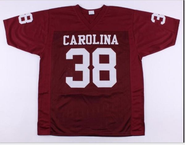 

custom men youth women vintage #38 george rogers south carolina gamecocks football jersey size s-5xl or custom any name or number jersey, Black