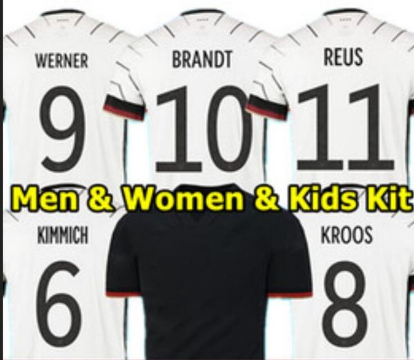 

2020 allemagne трикотажные изделия футбола хуммельс кроос футбол рубашка 20 21 draxler reus muller гетце мужчины женщины дети комплект унифо, Black;yellow