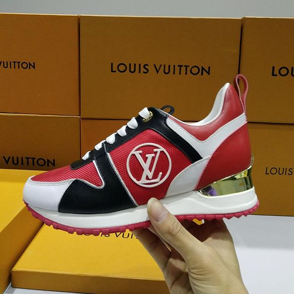 

new womens fashion shoes chaussures pour femmes breathable luxury run away sneaker womens shoes casual zapatos de mujer with box, Black