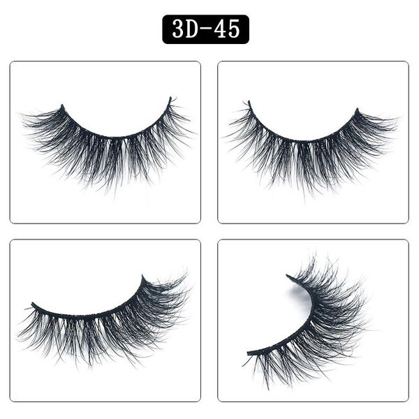 

mink hair lashes big 3d 25 styles bright eyes false eyelashes 15mm mink lashes long and thick manual sharpening extension multi-layer makeup