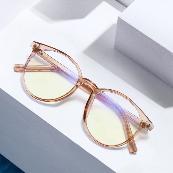 

blue-proof myopia women's plain-looking round rice nail plug tr90 glasses frame artistic myopia glasses frame 3003, Silver