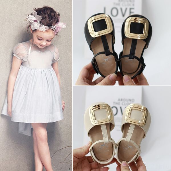 

children's sandals 2020 new korean style magic sticker girls' single princess shoes kids magic shoe children sandals shoes childre, Black;red