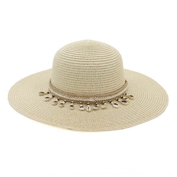 

female straw straw sunscreen sun outdoor beach sunscreen large eaves hat beach hat cm171, Blue;gray
