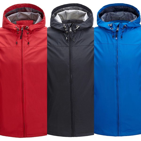 

jvuou customized men's jacket outdoor mountaineering clothing windproof korean style slim jacket sportswear fit group buying waterproof, Blue;black