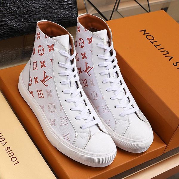 

drop ship tattoo sneaker boot mens shoes fashion design vintage shoes casual high lace -up sports men boots herren luxus marken schuhe, Black