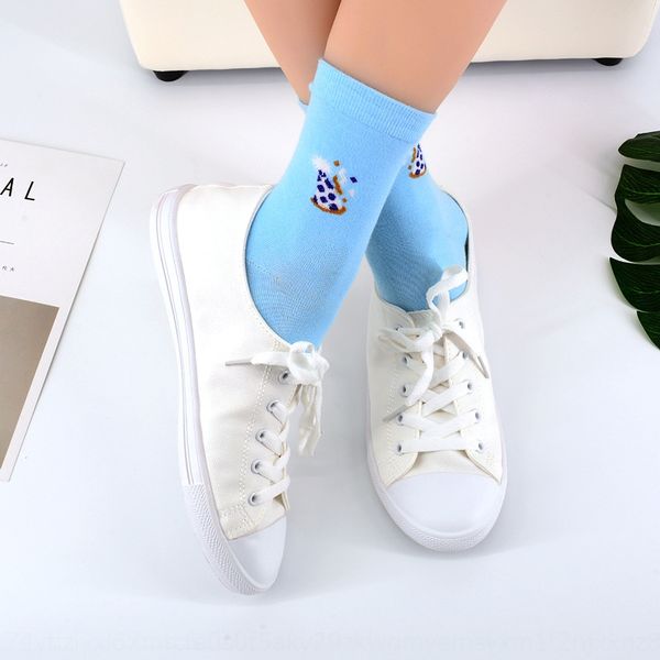 

thick warm women's solid color cotton sweat-absorbing warm medium medium socks breathable mid-tube socks socks, Pink;yellow