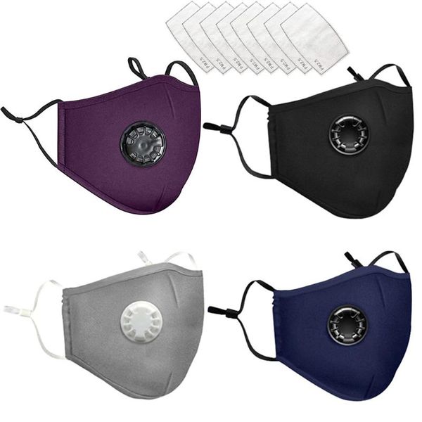 

scarf adults reusable face sheild 4pc face maks with 8pc filters fashion facesheild mascarillas outdoor adjustable scarves, Black
