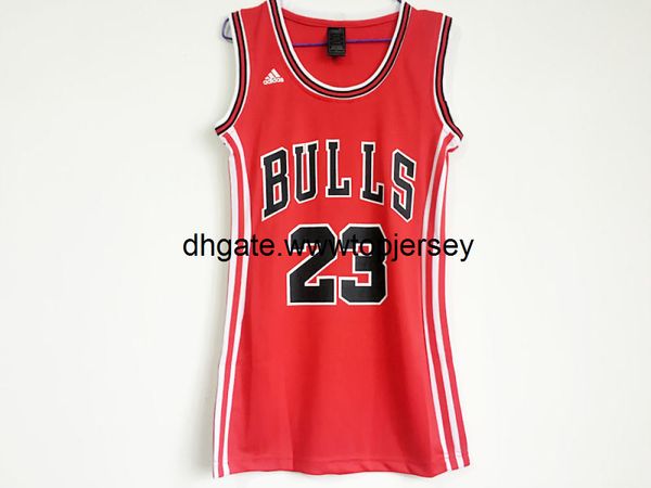 

jersey - bull no. 23 michael women's dress red new fabric