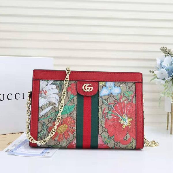 

fast delivery womens bag simple style chain shoulder bags lady clutches handbag women vintage classic type crossbody bag with origin box