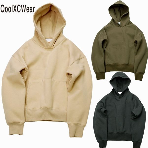 

very good quality nice hip hop hoodies with fleece winter mens hoodie sweatshirt swag solid pullover, Black