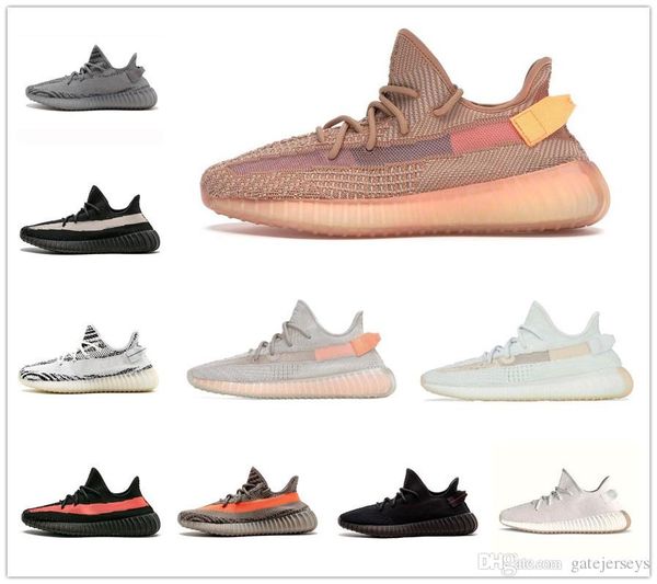 

2019 big size gid glow 3m black static reflective hyperspace true form clay men women kanye west running shoes lundmark antlia synth 36-48