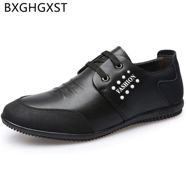 

designer shoes men brand fashion men luxury shoes formal dresses italian mens genuine leather zapatos hombre casual cuero, Black
