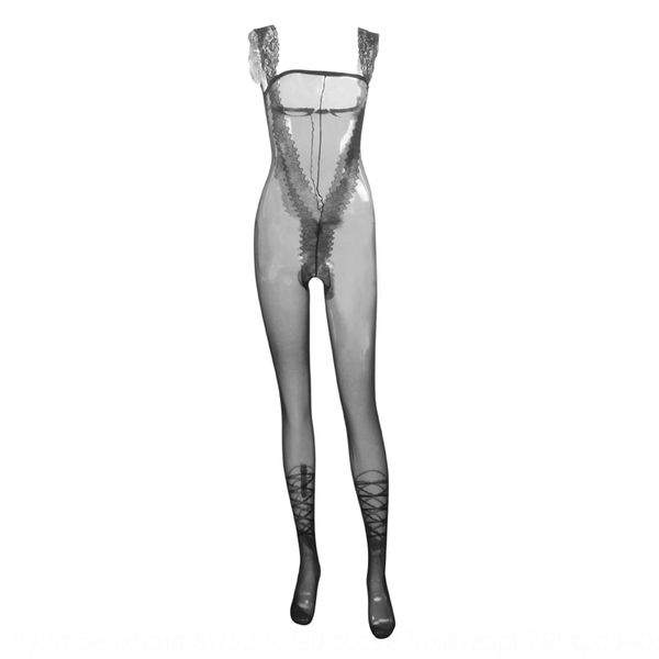 

new perspective shoulder equipment lace shoulder lace strap open gear one-piece mesh jacquard one-piece mesh socks 339, Black;white