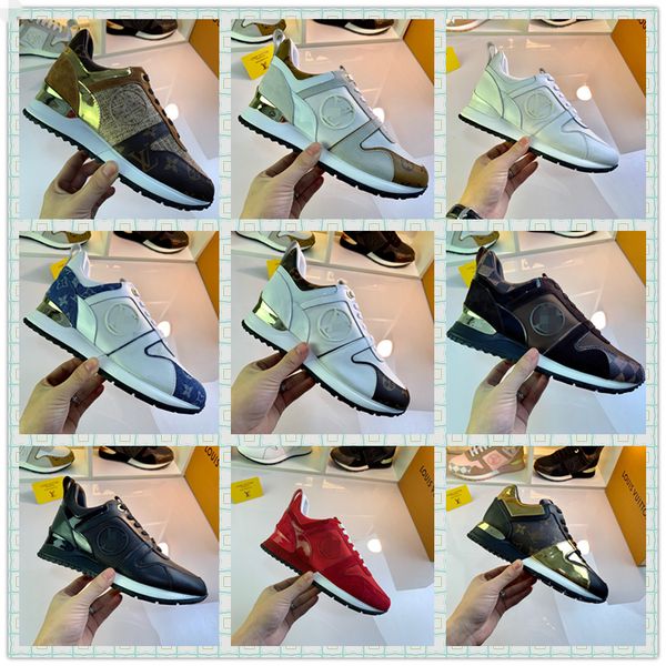 

designer mens shoes with women luxury designer sneaker man casual ace shoes green red stripe size 35-45, Black