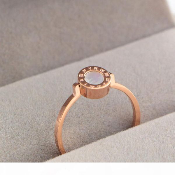 

i classic couple rings for men and women meticulous workmanship titanium steel rings distinctive 18k rose gold diamond rings, Silver