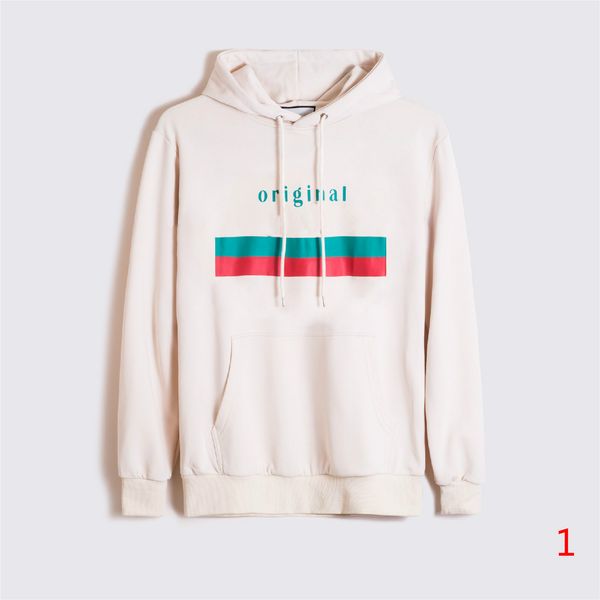 

20s men hoodie cotton real sweater and terry super hooded classic horizontal bar digital direct injection process-color, Black