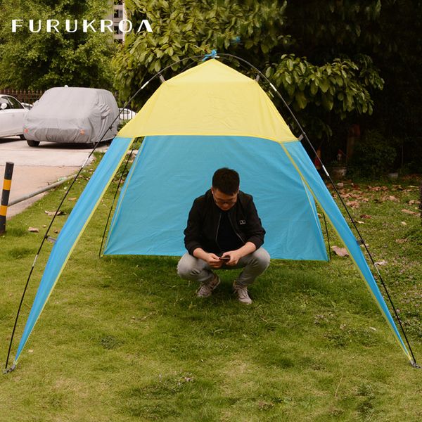 

tents and shelters summer tent windproof outdoor uv sun shade camping fishing triangle beach canopy portable awning x387