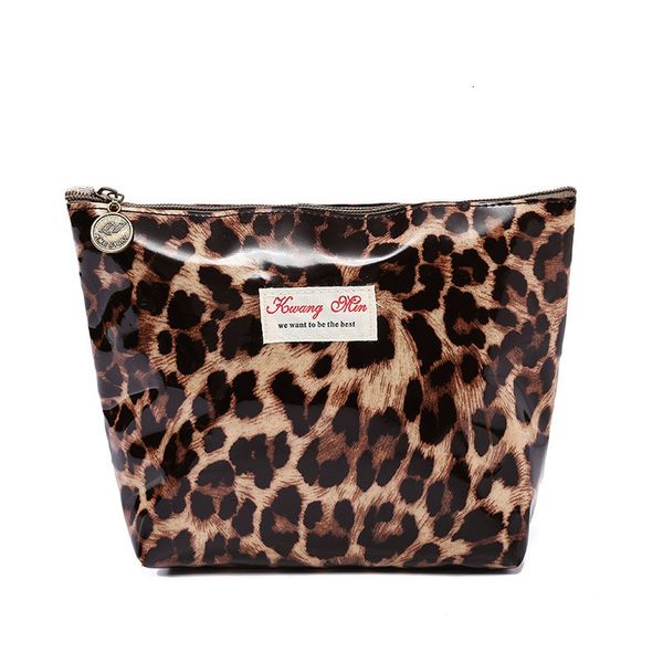 

2019 women make up bags leopard cotton zipper cosmetic cases girls clutch bag lady pouch storage item organizer waterproof new