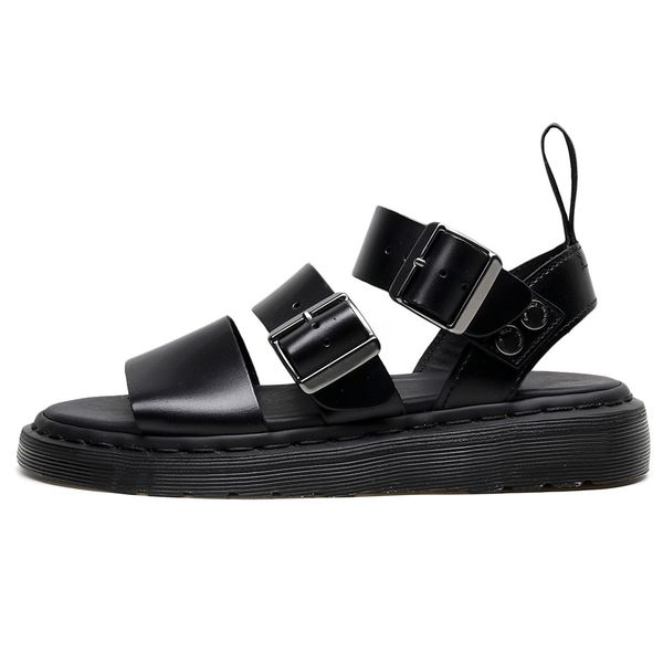

gdgydh black open toe sandals women thick bottom rome style ladies sandals platform heel 2020 new summer european retro casual#579