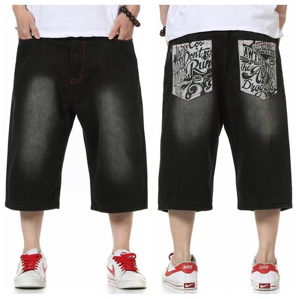 

luxury designer short pants summer plus size capris jeans hip hop loose male clothing mens 2020, Blue