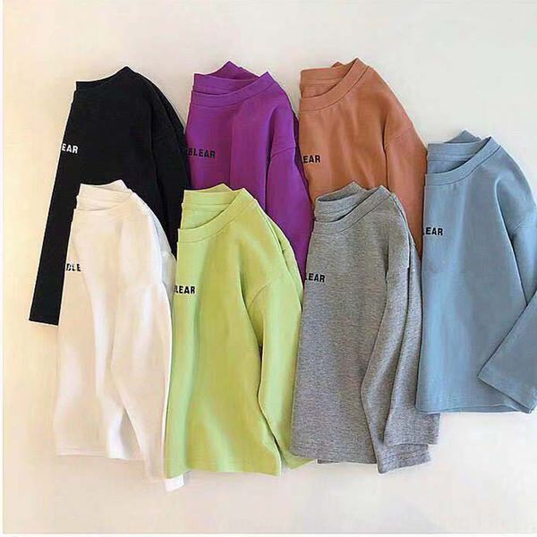 

icsg0 2019 spring and autumn baby clothes underpants t- underpants boys' autumn clothes boys' long-sleeved t-shirt children's, Blue