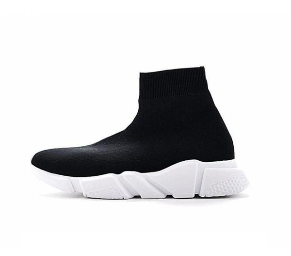 

new luxury designer speed sock sneakers stretch mesh high for mens womens black white red glitter runner flat trainers 5-12 cs01