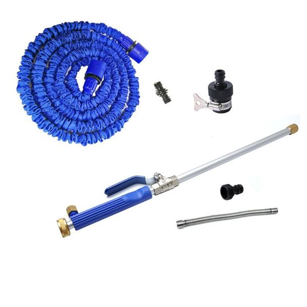 

18" aluminium high pressure power car washer spray nozzle water gun hose w/ 20cm water pipe auto cleaning tool set