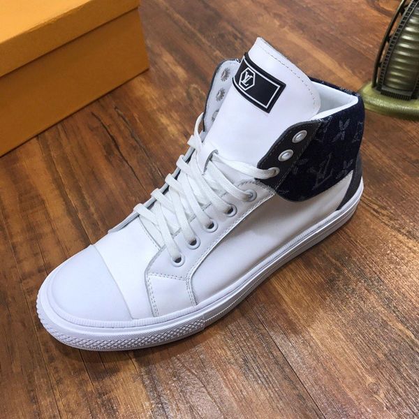 

new22 fashion high men's shoes casual breathable sports personality men's shoes business comfortable travel running shoes zapatos, Black