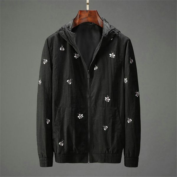 

new spring autumn printing fashion classic windrunner standard lapel jacket coat long sleeve men jacket, Black;brown