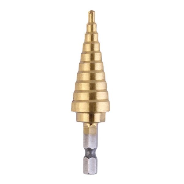 

hex titanium step cone drill bit hole cutter 4-22mm hss 4241 for sheet metal