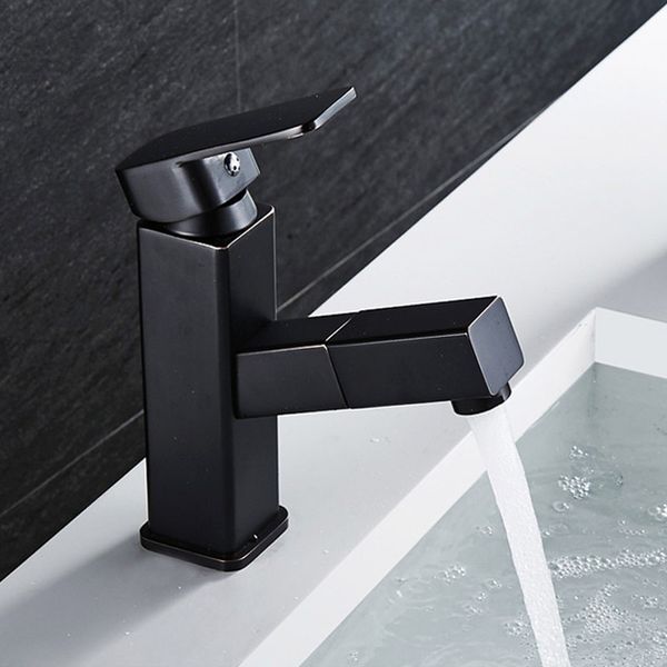 

retail chrome brass pull out vessel sink mixer tap,retractable lever basin mixer faucet,j14143