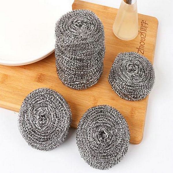 

kitchen stainless steel wash pot household department store dish washing decontamination clean wire ball wire large steel wool home2010 oevj