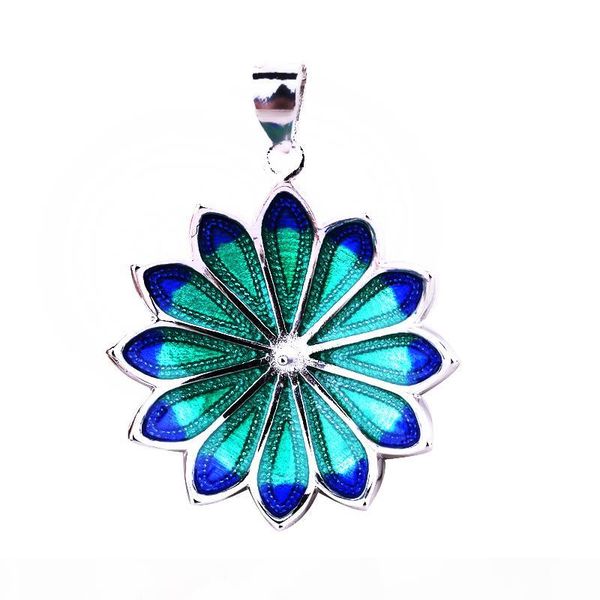 

925 sterling silver women pendant 8-15mm pearl or round bead semi mount pendant flower diy stone cloisonne, Slivery;crystal