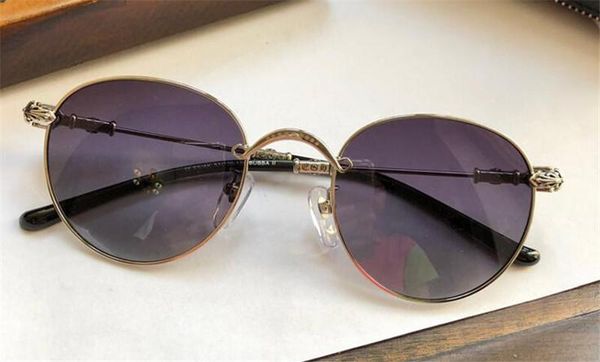 

New fashion designer sunglasses BUBBA round retro round frame coated reflective lenses with totem uv400 protective eyewear top quality