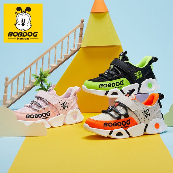 

bobdog house children's shoes spring new cool fashion comfortable sneakers non-slip breathable casual shoes bs2111, Black;red