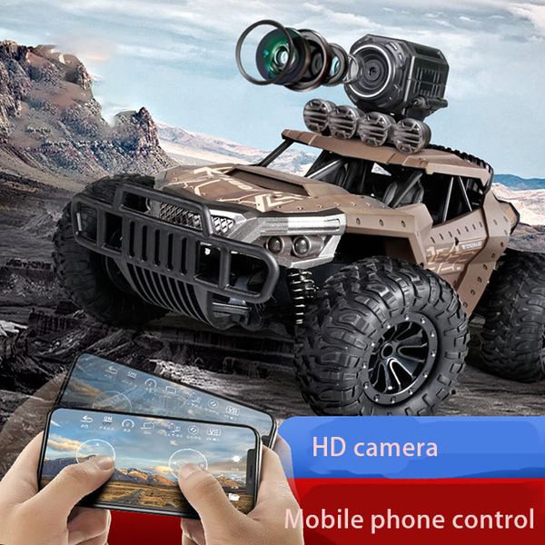 

high-speed remote control car off-road high-definition camera military card rc climbing car bigfoot boy children's toy