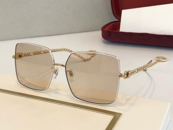 

0724 new men sunglasses fashion square frame pilot glasses selling popular model eyewear simple style uv400 protection with case 0724s, White;black