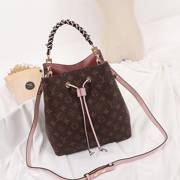 

drop ship womens bag fashion classic messenger bag luxury leather bucket bag handbag drawstring shoulder bags with origin box