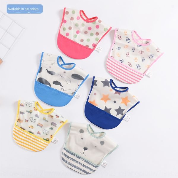 

нового ребенка водонепроницаемого нагрудника младенцев водонепроницаемые детей игровой bib рукавов противоизносных одежды