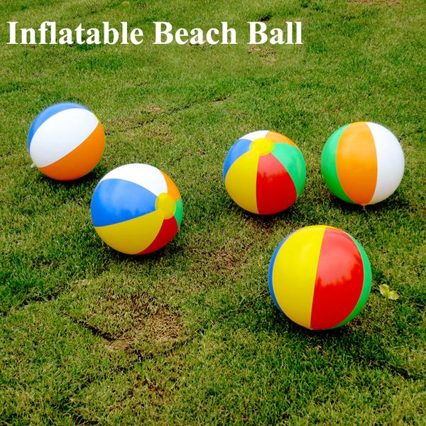 

23cm inflatable beach ball multi-colour outdoor beach ball water sports balloon water toys summer toys for children