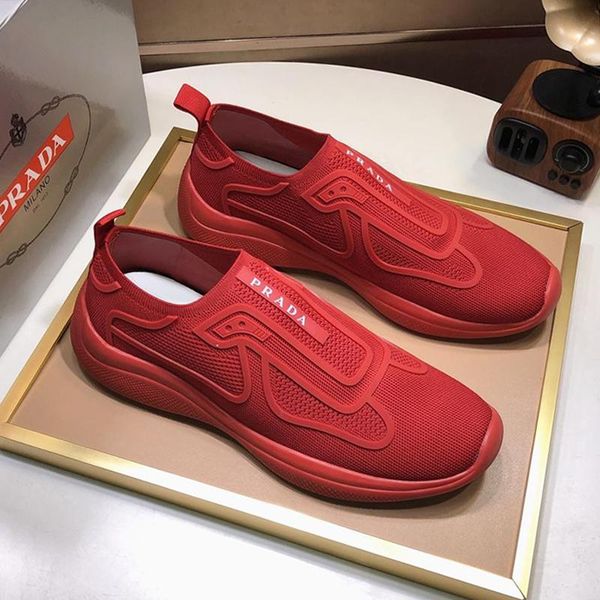 

men shoes sports slip on breathable zapatos hombre fashion shoes footwears with origin box luxury fabric sneaker scarpe da uomo men shoes