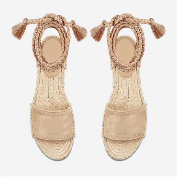 

straw strap flat fashion sandals with open toe rope new fashion sandals duckle women's canvas shoes ankle toe, Black