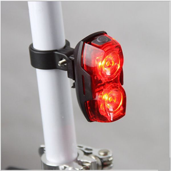 

highlight 2led tail lights super bright cat's eye bicycle taillights bicycle glare rear lamp safe warning light