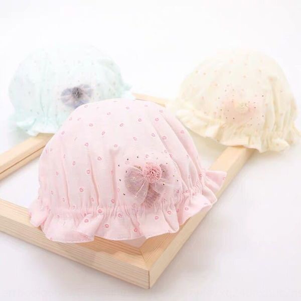 

summer thin adjustable girl fisherman pure cotton cute fisherman hat baby cap baby cap newborn sun hat, Blue;gray