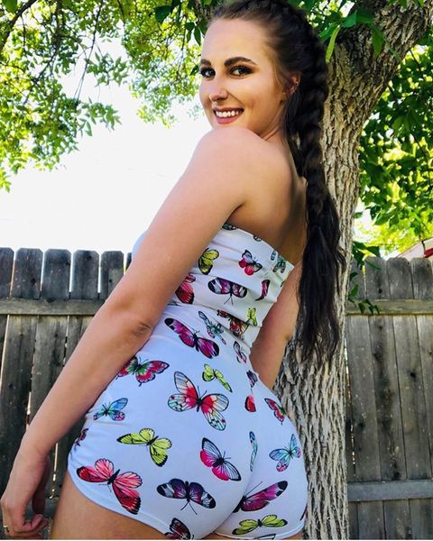 

women casual off the shoulder fashion butterfly print bodycon slim fit short pants jumpsuits rompers, Black;white