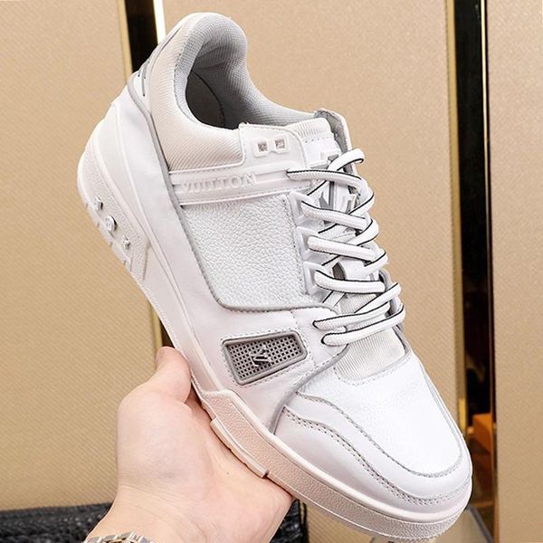 

мужчины обувь casual luxury rubber подошва scarpe da uomo footwears тренер тапок повседневная обувь для мужчин с коробкой chaussures pour ho, Black